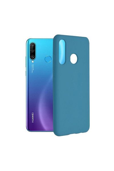 Dali Protective Case Compatible with Huawei P30 Lite, Soft Edge, Silicone, Blue