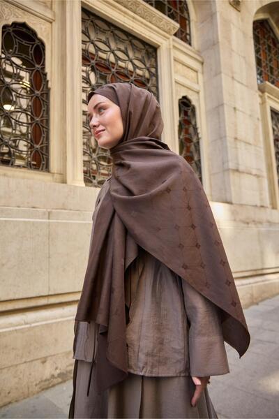 Silk Home Monogram Pamuk İpek Şal 461001-23