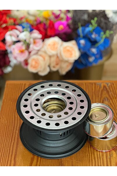 PEARSTORE Siyah Osmanlı Kamp Ocağı Osmanlı Ocağı 2 adet Kutu Jel Yanında Hedi...