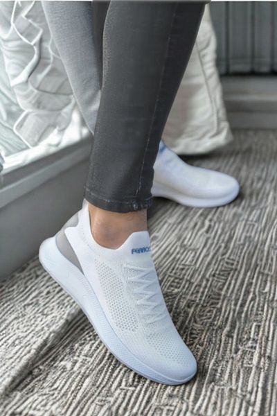 NUA Ferrosa 041 Orthopedic Knitwear White Comfortable Unisex Sports Shoes