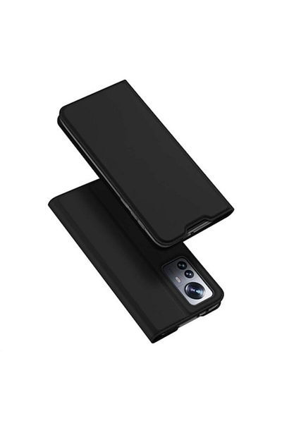 Dali Protective Flip Cover Case for Xiaomi 12 Pro, Skin Pro, Black