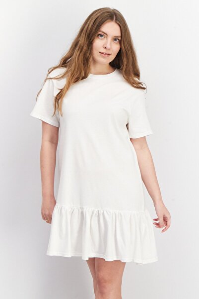 Don't Call Me Jennyfer Women Plain Mini Dress, White