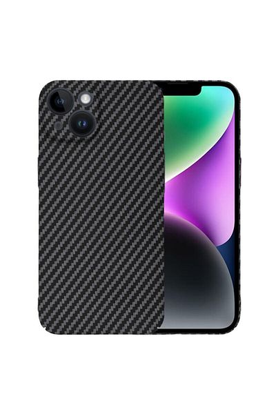 Dali Protective Case Compatible with Apple iPhone 14, Carbonite FiberShell, Polycarbonate, Carbon Pattern
