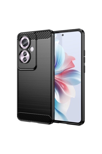 Dali Carcasă de protecție compatibilă cu Oppo Reno11 F, silicon carbon, neagră