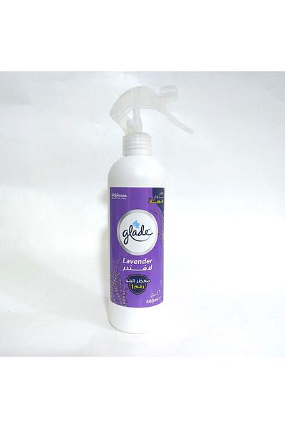 Glade جليد معطر مالتي سبراي برائحة اللافندر لإزالة الروائح الكريهة من الهواء والقماش ، 460 مل