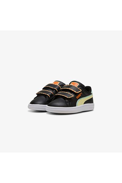 Puma Smash 3.0 Playdate Kids Black Sports Shoes