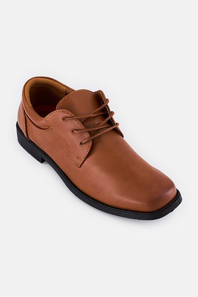 Josmo Kids Boy Lace Up Formal Shoes, Brown