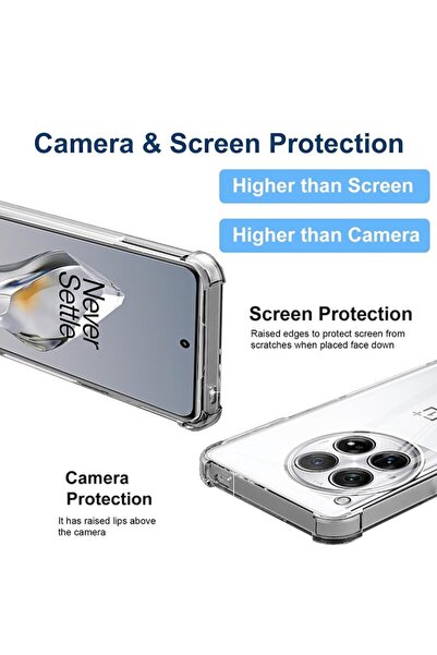 Dali Protective Case Compatible with OnePlus Nord CE5, ShockProof, Reinforced Corners, Clear Silicone, Tr