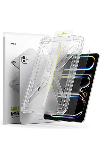 Ringke Protective Film for Apple iPad 13 (2024), Easy Slide, Tempered Glass, Installation Kit Includ