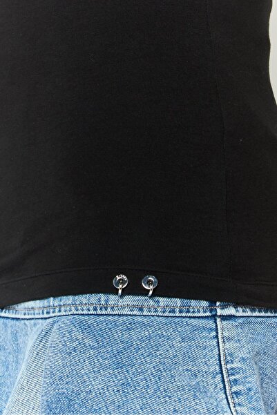 Diesel Women Distressed Sleeveless Tank Top, Black