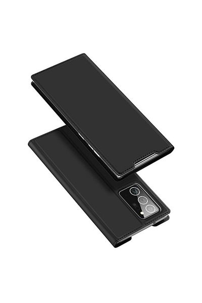 dalip Protective Flip Cover Compatible with Samsung Galaxy Note 20 Ultra, Skin Pro, Leather, Black