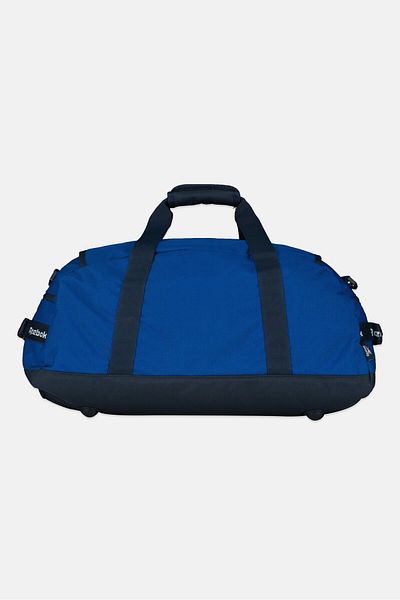 Reebok Men Brand Logo Duffle Sports Bag, Blue