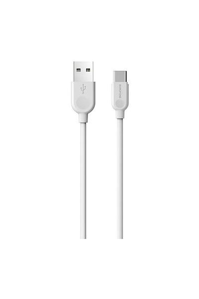 Borofone Cablu de încărcare și date USB A la USB Tip-C, 18W, 3m, alb