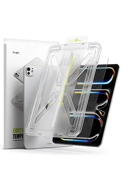 Ringke Protective Film for Apple iPad 13 (2024), Easy Slide, Tempered Glass, Installation Kit Includ