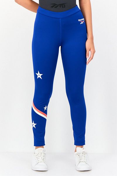 Reebok Women Sportswear Fit Training Leggings, Cobalt Blue