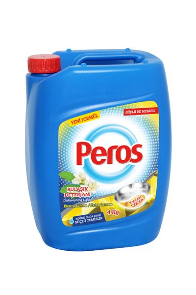 Peros بيروس منظف صحون سائل - ليمون 4 كيلو