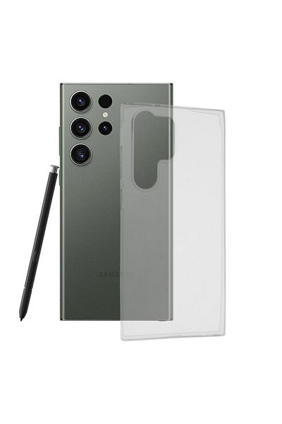 Dali Protective Case Compatible with Samsung Galaxy S23 Ultra, Clear Silicone, Transparent