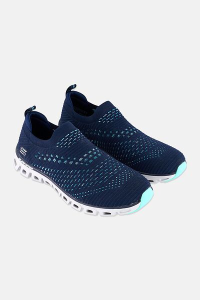 SKECHERS Women Glide Step Slip On Outdoor Shoes, Navy