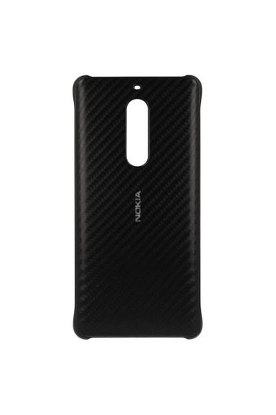 Dali Protective Case Compatible with Nokia 5, Carbon Fibre Case, TPU, Onyx Black