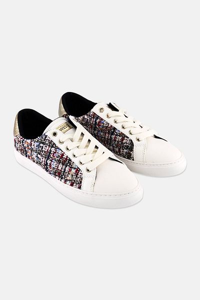 Nine West حذاء كاجوال برباط للنساء، متعدد الألوان