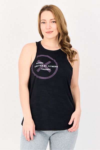 Reebok Women Sportswear Fit Sleeveless Training Top, Black