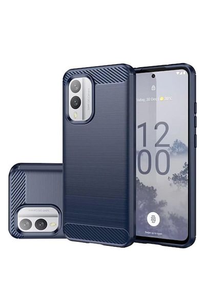 Dali Protective Case for Nokia X30, Carbon Silicone, Blue