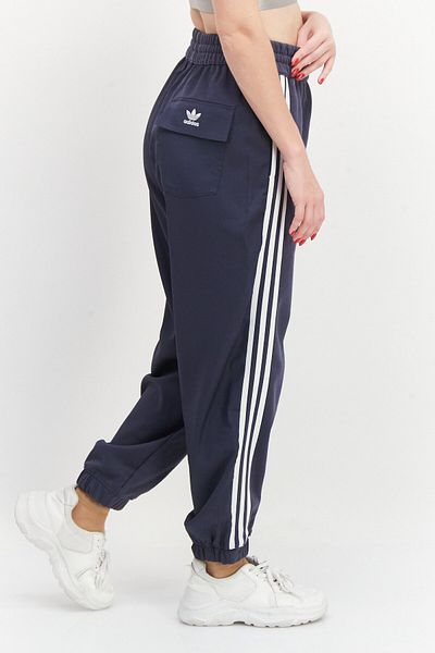 adidas Women Loose Fit Embroidered Logo Training Jogger Pants, Dark Grey