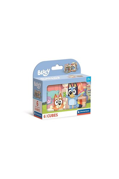 bluey Set Cuburi de Poveste Clementoni 6 piese, 2+ ani