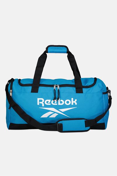 Reebok Men Embroidered Logo Duffle Bag, Light Blue