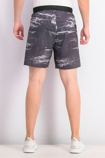 Reebok Men Brand Logo Sport Shorts, Black Combo