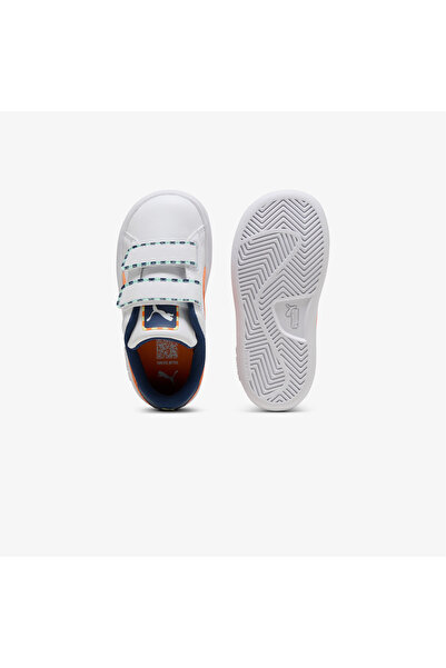 Puma Smash 3.0 Playdate Bebek Beyaz Spor Ayakkabı