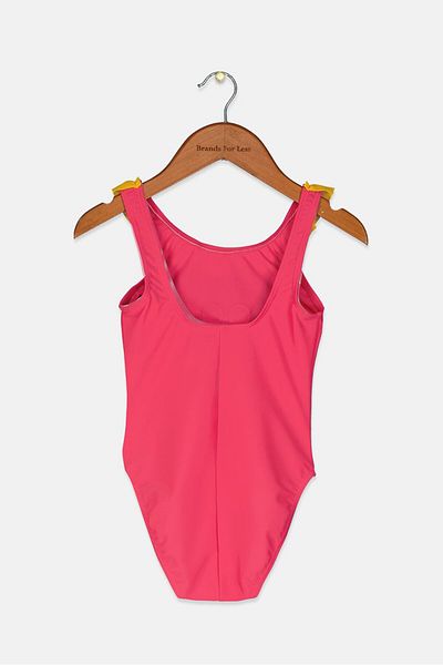 ARENA Toddler Girls One Piece Graphic Print Swimwear, Pink and Yellow