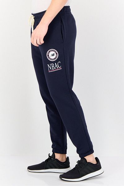 New Balance Men Athletic Fit Running Sweatpants, Navy Blue