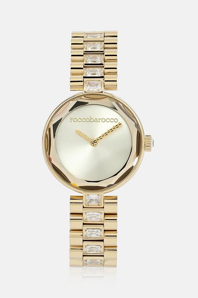 Roccobarocco Women RB4052L-04M Quartz Stainless Steel Watch 30 mm, Gold