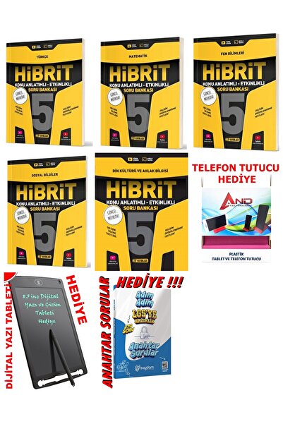 Hız Yayınları 5.SINIF 2025-26 MÜFREDAT HİBRİT ETKİNLİKLİ KONU ANLATIMLI-SORU BANKASI SETİ VE 3 ADET HEDİYE - HIZ