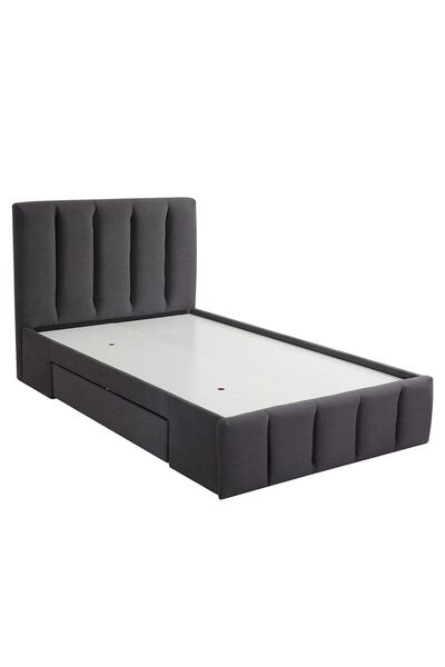 Danube Home Vista 120x200 Teen Single Bed with Drawers - Black L220xW131xH111cm