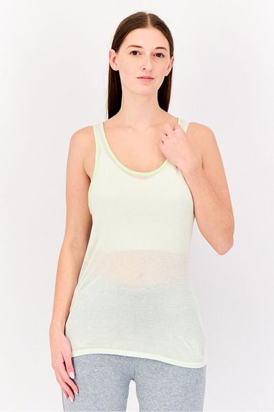 Reebok Women Sportswear Fit Sleeveless Yoga Tank Top, Mint Green