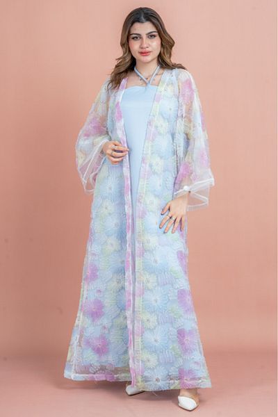 IKKXA Modern Floral Fusion Abaya