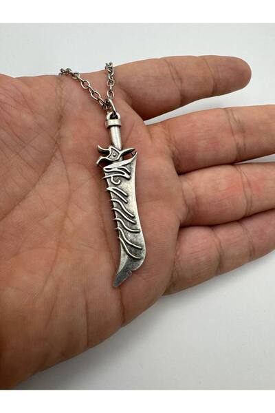 Yuchicly Antique Dagger Scabbard Motif Women's Men's Metal Necklace – Detaile...