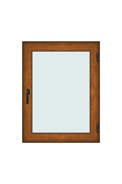Klass 100x130cm 1 Right 7cm 6 2 Window Sash Brown Golden Oak And Tilt Chambers Seals