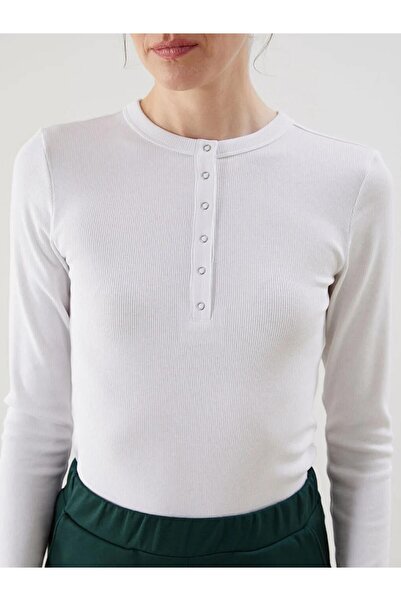 LC Waikiki Γυναικείο μπλουζάκι LCWAIKIKI Classic White Crew Neck