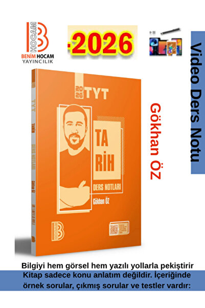 Ens Yayıncılık Benim Hocam Yayınları 2026 Tyt Tarih Video Ders Notu (Gökhan ÖZ)+Android Kalem