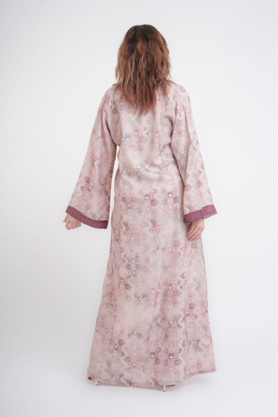 IKKXA Elegant Patterns Collared Jalabiya