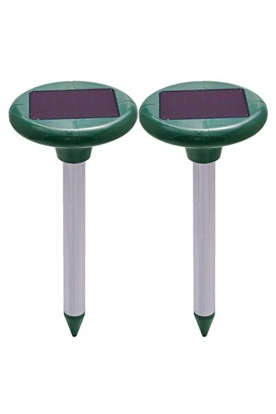 KlaussTech Set de 2 dispozitive solare cu ultrasunete împotriva cârtițelor, ș...