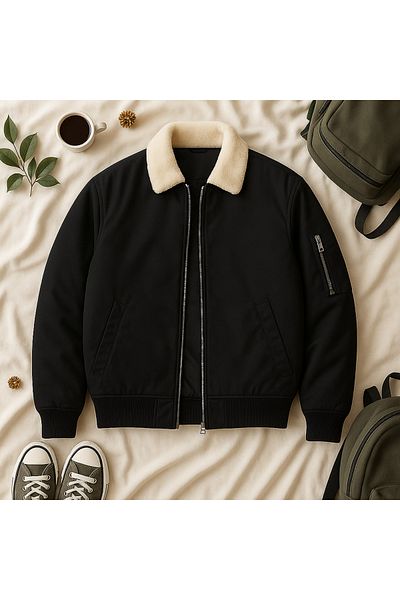 legends butik Jachetă bomber unisex oversize cu buzunar dublu