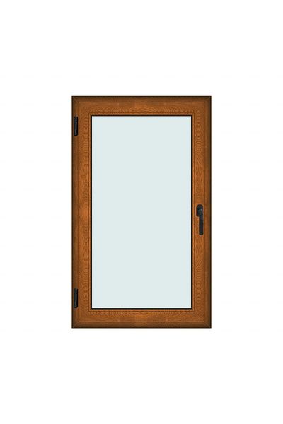 Klass 90x150cm 1 Left 7cm 6 2 Window Sash Brown Golden Oak And Tilt Chambers Seals
