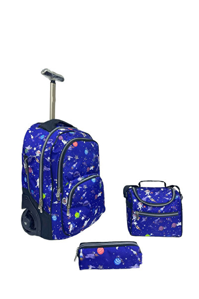 ZippyPack 3-Piece Rolling School Set, 18-Inch Wheeled Backpack with Matching ...