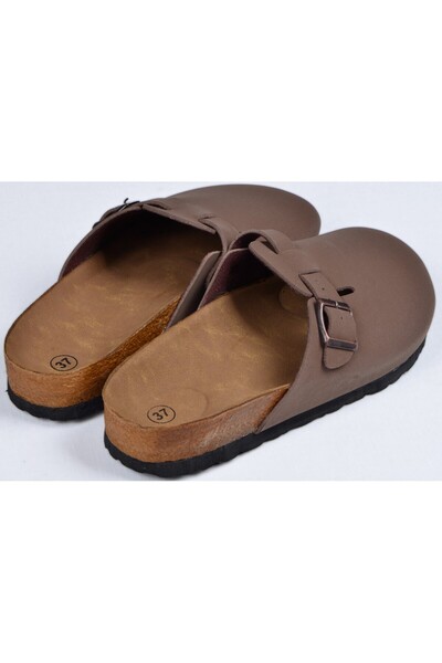 DAD WOLF Καφέ Boston Birkens Casual Sabo 59463 Καθημερινές παντόφλες με σόλα από φελλό