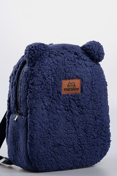 Minilee Teddy Plush Bleumarin 0-8 Ani - Rucsac pentru copii de grădiniță și grădiniță