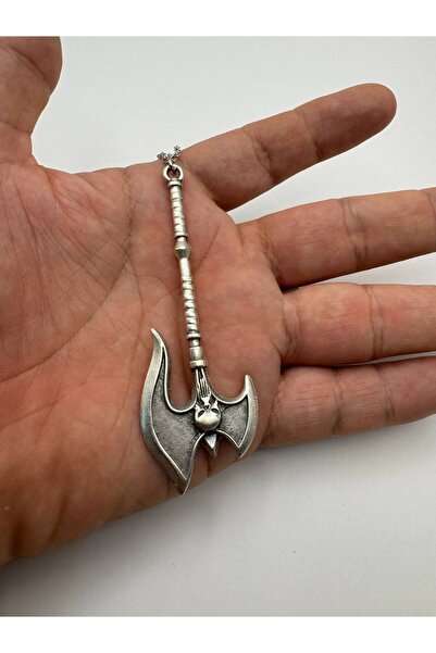 Yuchicly Viking Battle Axe Figured Necklace – Zamak Plated Women Men Gothic A...